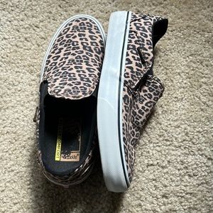 Leopard print vans